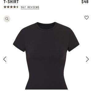 Skims fits everybody T-shirt size L Onyx